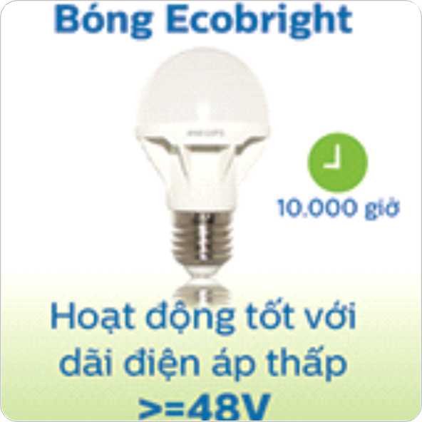 Đèn Led 6W Philips Ecobright sản xuất từ nguyên liệu chất lượng
