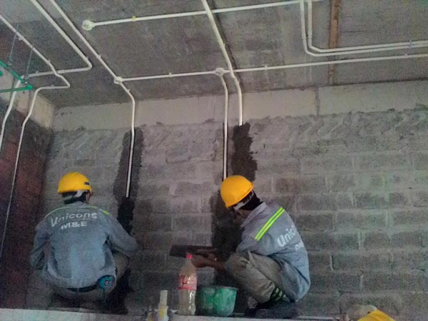Quy trình thi công ống luồn âm tường