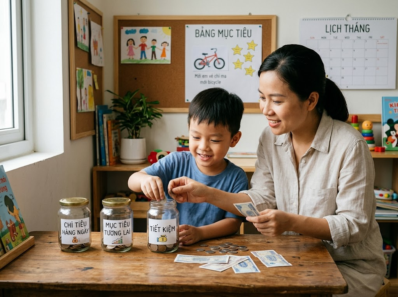 Ảnh hưởng thói quen tài chính của cha mẹ đến hành vi tiền bạc của con