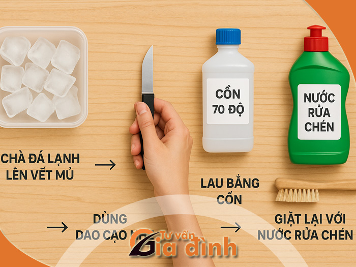 Cách tẩy mủ cao su trên quần áo hóa ra thật đơn giản