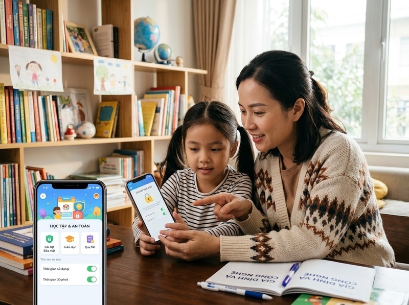 Cha mẹ kiểm tra điện thoại của con cần cân nhắc độ tuổi, an toàn và riêng tư