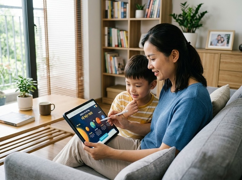 Cha mẹ làm gương sử dụng thiết bị có thể định hình thói quen số của con ra sao?