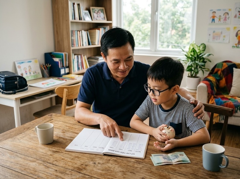 Cha mẹ lo lắng tiền bạc ảnh hưởng đến trẻ qua cảm xúc và nhận thức ra sao?