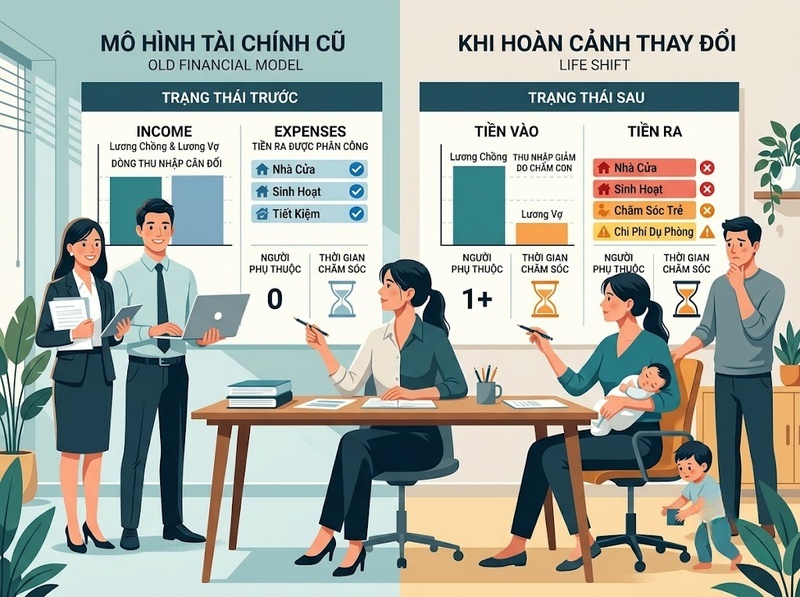 Đánh giá lại trách nhiệm tài chính thế nào để phù hợp hoàn cảnh gia đình mới?