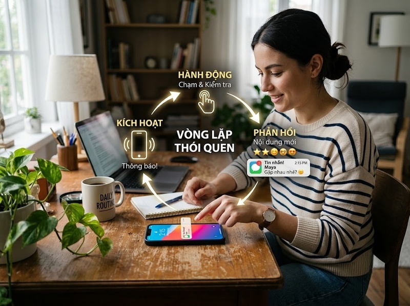 Hành vi sử dụng thiết bị số lặp lại được hình thành từ những tác nhân nào?