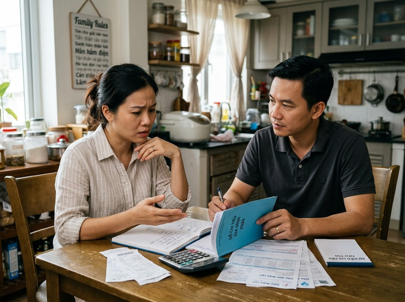 Lo lắng tiền bạc kéo dài tác động đến sinh hoạt và quan hệ gia đình