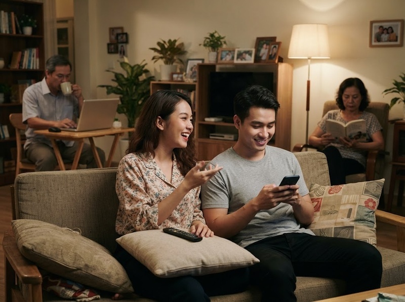 Vì sao mỗi người một thiết bị trong gia đình có thể làm giảm tương tác chung?