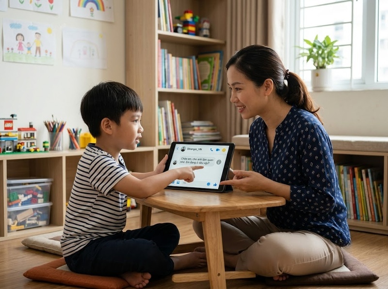Nói với trẻ về rủi ro trực tuyến thế nào để cảnh giác mà không gây sợ hãi?