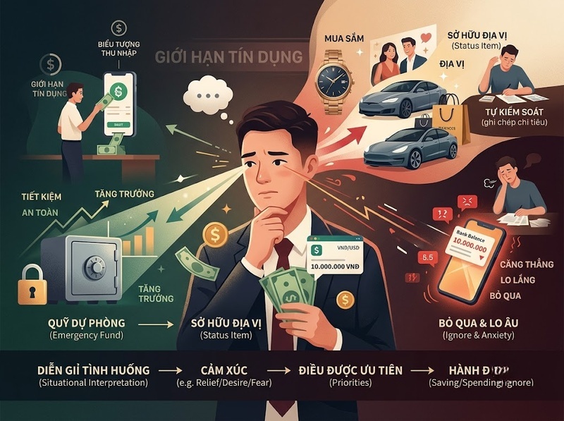 Thái độ đối với tiền bạc ảnh hưởng đến chi tiêu và tiết kiệm ra sao?