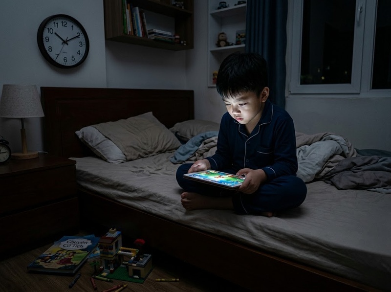 Thiết bị số và cảm xúc của trẻ thay đổi ra sao khi thời gian sử dụng quá nhiều?
