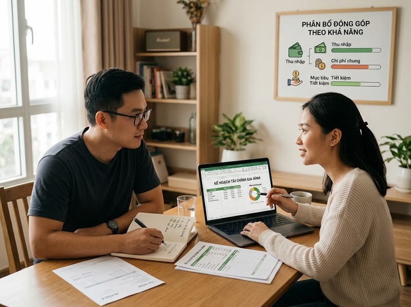 Ai nên đảm nhận trách nhiệm chi phí chung gia đình và dựa trên nguyên tắc nào?