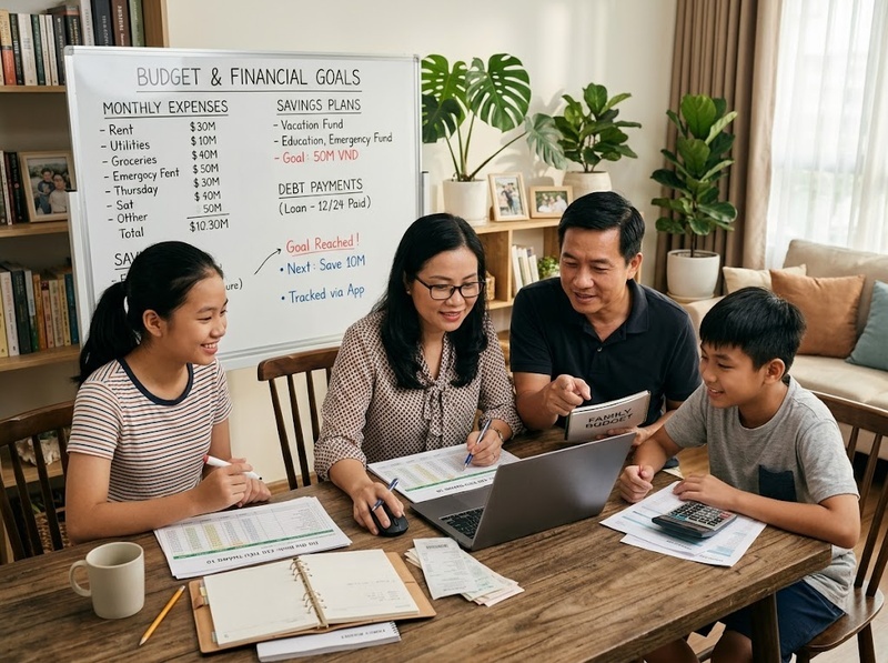 Vì sao trách nhiệm tài chính trong gia đình tác động đến cảm nhận của mỗi người?