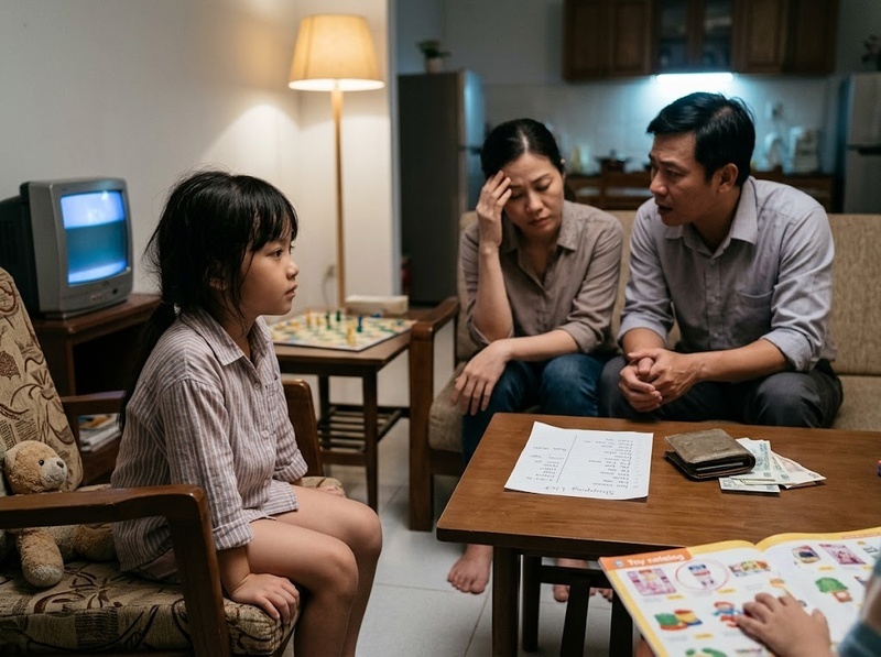 Trẻ em cảm nhận áp lực tài chính qua hành vi và không khí gia đình ra sao?