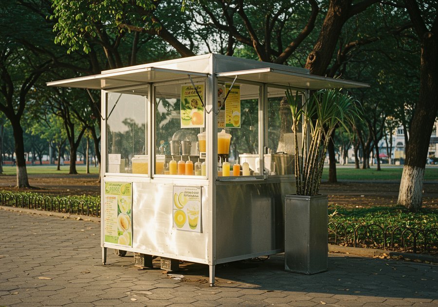 Tủ nhôm kính bán trà sữa nên dùng kính thường hay kính cường lực