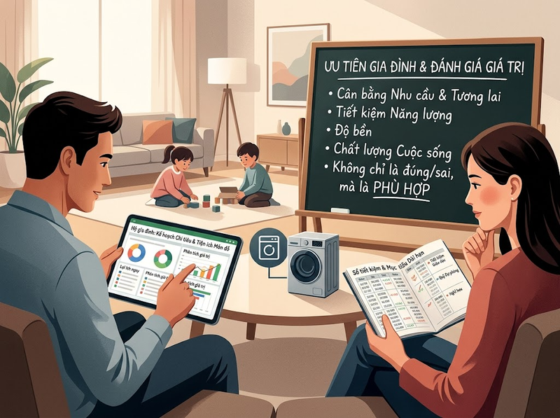 Vợ chồng bất đồng về chi tiêu khi ưu tiên tài chính khác nhau