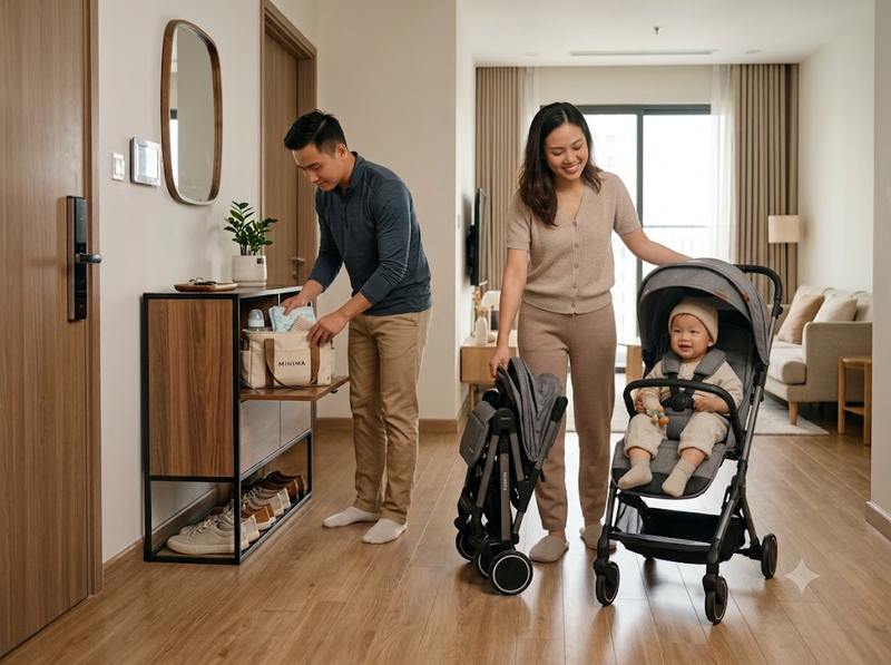 Xe đẩy gấp gọn có phù hợp với nhu cầu gia đình không?