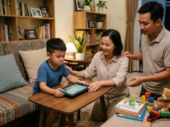 Vì sao trẻ cáu gắt khi bị yêu cầu ngừng thiết bị?